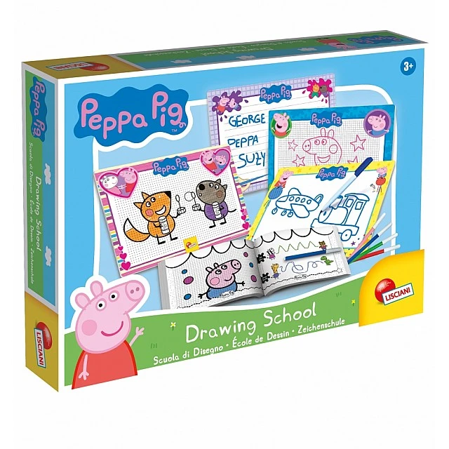 Creative set, Lisciani, Peppa Pig, Drawing school