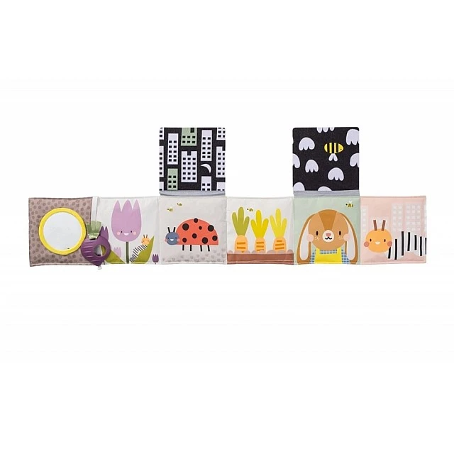 Бебешка мека книжка Urban Garden, Животни, 15 х 85 cm