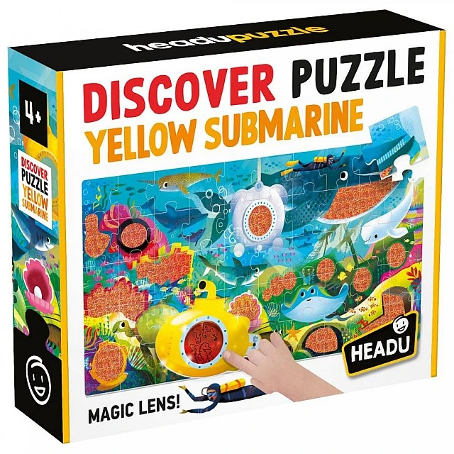 Discover educational puzzle, Yellow Submarine, 50 pieces