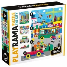 Прогресивен пъзел Playrama, Градът, 40 части