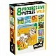 Wildlife 8 in 1 progressive puzzle, 28 pieces