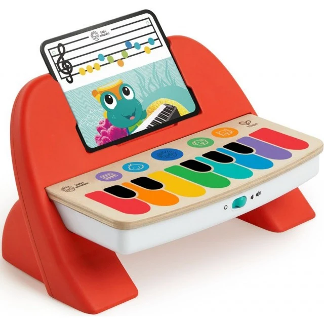 Musical toy, Baby Einstein, Wooden touch piano, 25.5 x 14.5 x 14 cm, Red