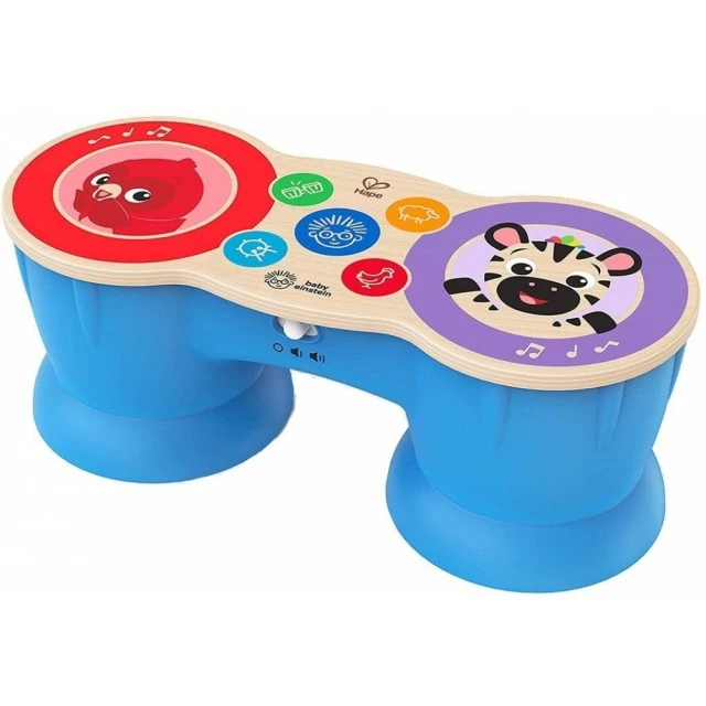 Музикална играчка, Baby Einstein, Дървен сензорен барабан, 26.3 x 10.8 х 10 cm