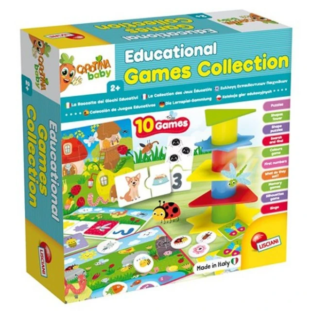 Educational games and puzzles, Lisciani, 10 in 1