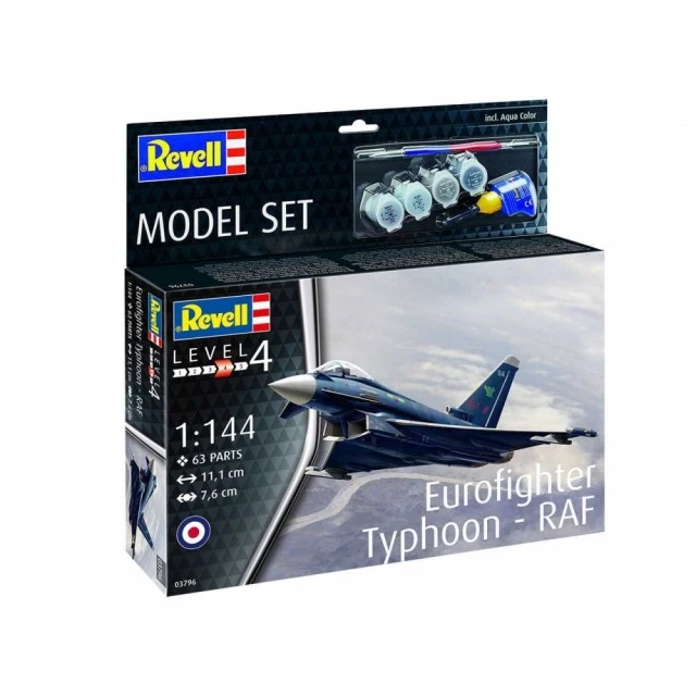 Комплект за сглобяване Eurofighter Typhoon RAF, 63 части