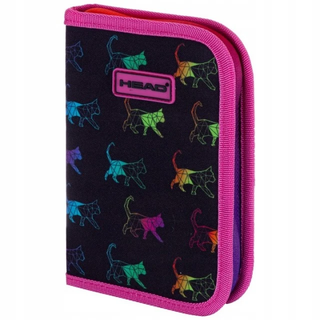 School pencil case Head, Rainbow Kitty, 20x14x3.5 cm