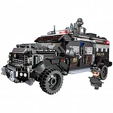 Конструктор, Qman, Mine City, Брониран камион SWAT, 1250 части