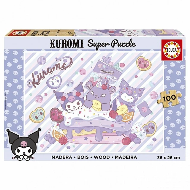 Дървен пъзел, Educa, Kuromi, 100 части