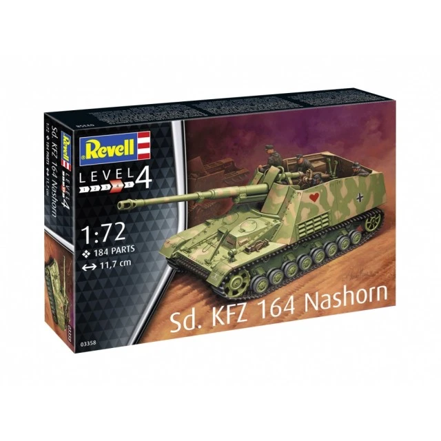 Assembly model, Revell, Tank Sd.Kfz. 164 Nashorn, 184 parts