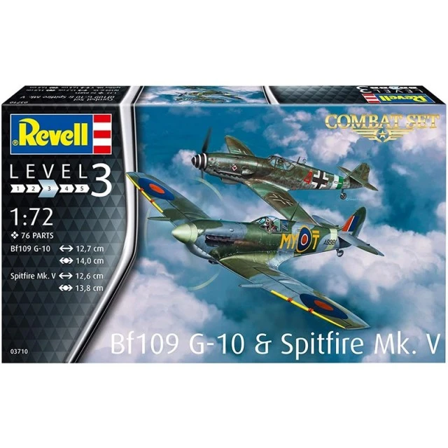 Комплект самолети 2бр Месершмит Bf109G-10 и Spitfire Mk.V