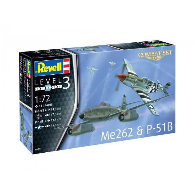 Самолет Месершмит Me262 & P-51B - сглобяем модел