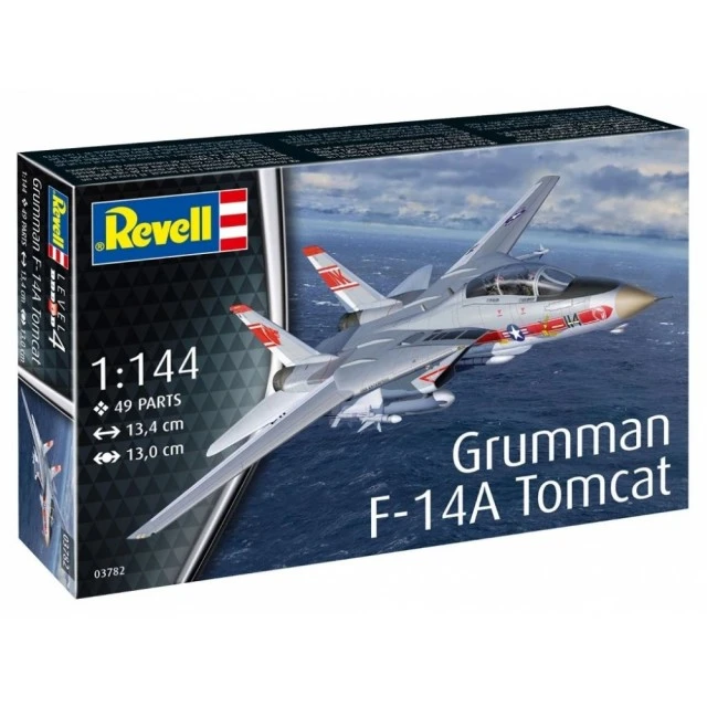 Assembly model, Revell, Grumman F-14 A Tomcat fighter, 49 parts