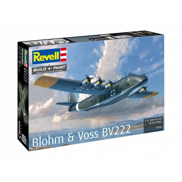 Assembly model, Revell, Blohm Voss BV222 aircraft, 282 parts