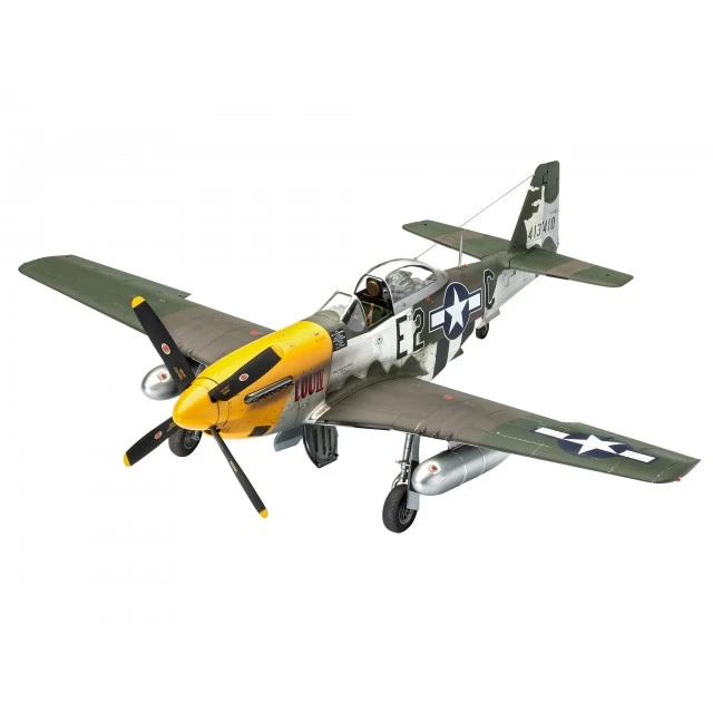 Airplane Mustang P-51D early version assembly model