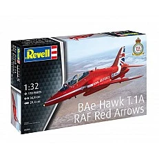 Assembly model, Revell, BAe Hawk T.1A RAF Red Arrows fighter, 170 parts