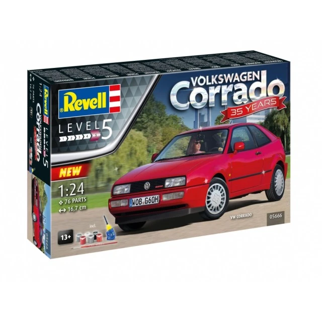 Assembly model, Revell, Gift set 35 years VW Corrado, 76 parts