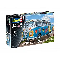 VW T1 Самба бус Flower Power сглобяем модел