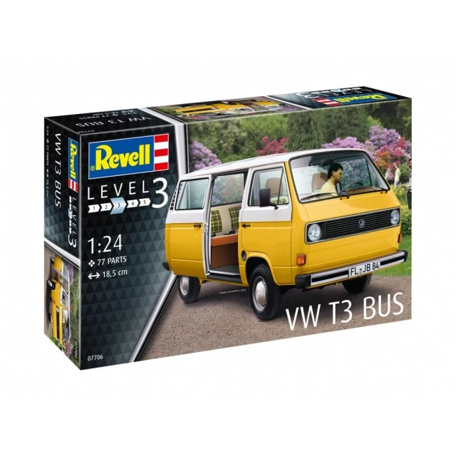 Assembly model, Revell, VW T3 Bus, 77 parts