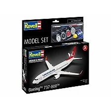 Сглобяем модел, Revell, Самолет, Boeing 737-800 Турски авиолинии, 63 части