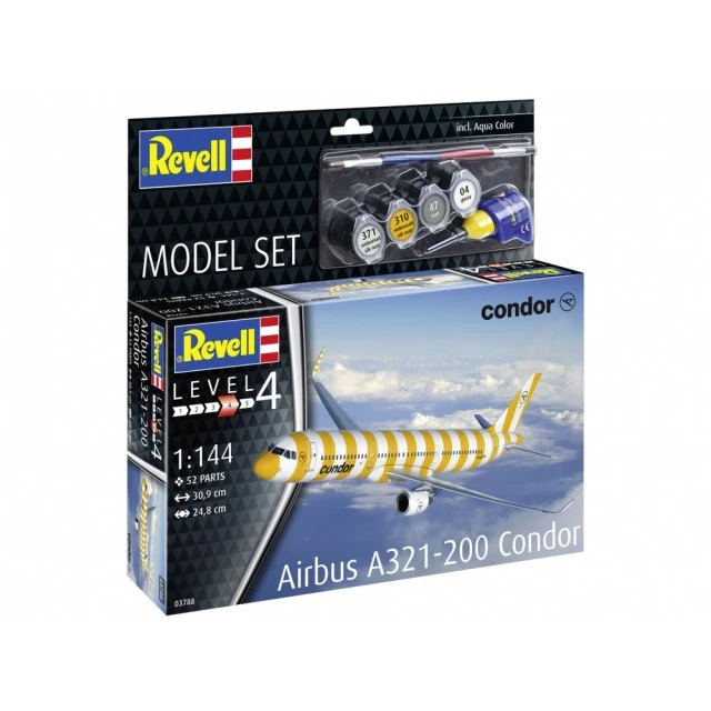 Assembly model, Revell, Airbus A321-200 Condor, 52 parts