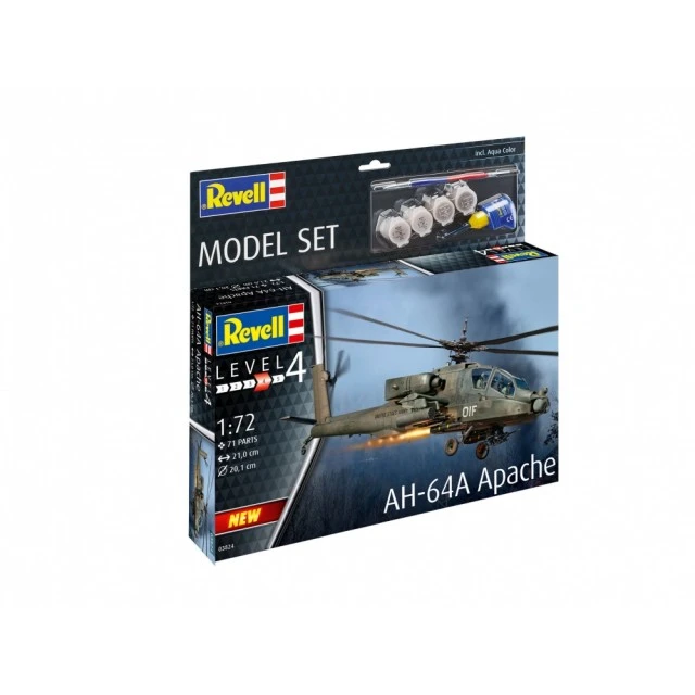 Assembly model, Revell, Helicopter, AH-64A Apache, 79 parts