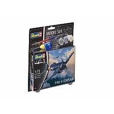 Assembly model, Revell, F4U-4 Corsair aircraft, 65 parts