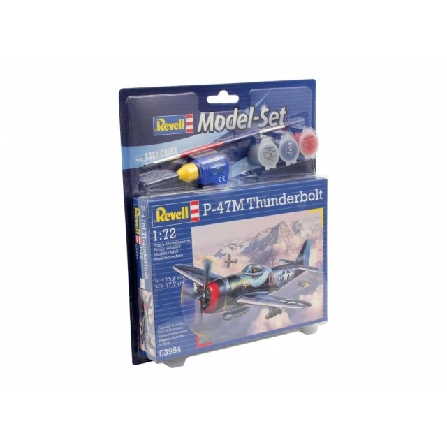 Assembly model, Revell, P-47M Thunderbolt aircraft, 67 parts