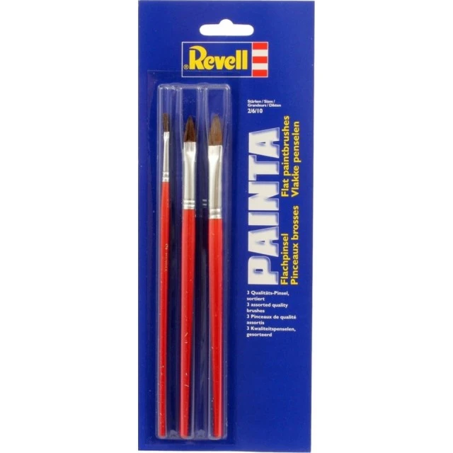 Painta flat brush set, 3 pieces