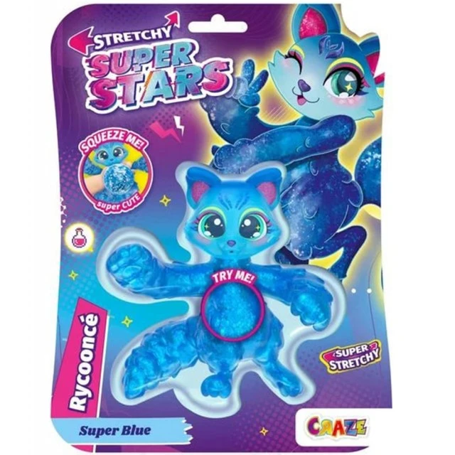 Superstars Collectible Figure, Stretchable Creatures, Rycoonce