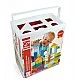 Wooden multicolored cubes, Hape, 101 pieces