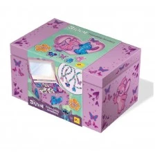 Направи си сам бижута, Lisciani, Stitch, Комплект с кутия за бижута