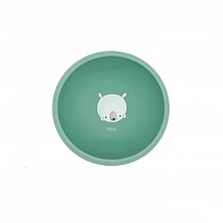 Silicone vacuum feeding bowl, Sassi, Bear