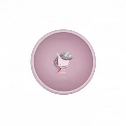 Silicone vacuum feeding bowl, Sassi, Unicorn