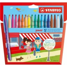Marker set, Stabilo, Power ST280/18-01, 18 colors