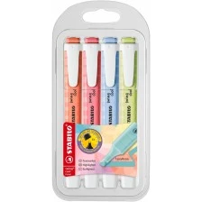 Set of text markers, Stabilo, Swing Cool Pastel ST275/4-08-1, 4 colors