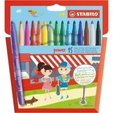 Marker set, Stabilo, Power ST280/15-01, 15 colors