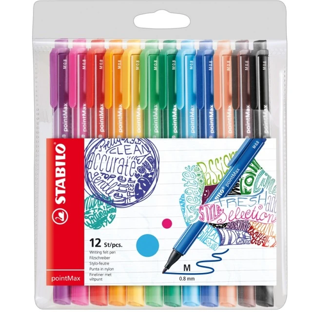 Set of markers, Stabilo, pointMax ST488/12-01, 12 colors