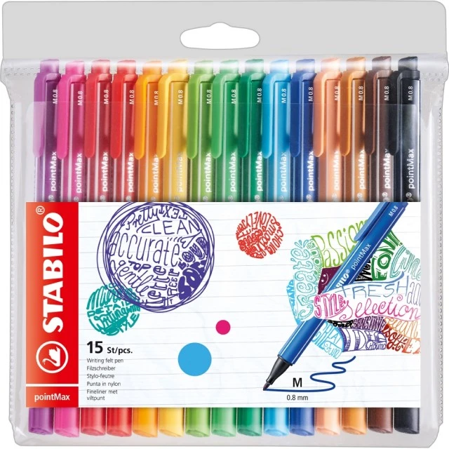 Set of markers, Stabilo, pointMax ST488/15-01, 15 colors