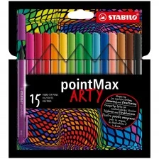 Marker set, Stabilo, pointMax Arty ST488/15-1-20, 15 colors
