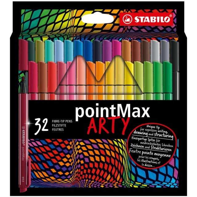 Marker set, Stabilo, pointMax Arty ST488/32-1-20, 32 colors