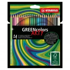 Set of colored pencils, Stabilo, GREENcolors Arty, ST6019/24-1-20, 24 colors