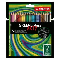 Set of colored pencils, Stabilo, GREENcolors Arty, ST6019/24-1-20, 24 colors