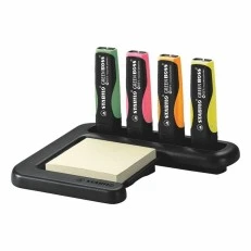 Desk set of text markers, Stabilo Green Boss ST6070/04, 4 colors