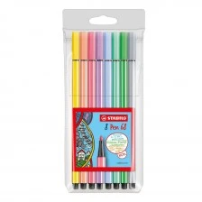 Set of markers, Stabilo, Pen 68 Pastel ST68/8-01, 8 colors