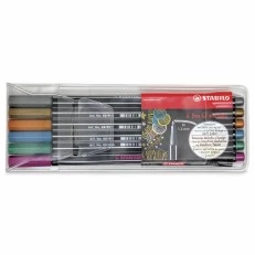 Комплект флумастери, Stabilo, Pen 68 Metallic ST6806/8-11-01, 6 цвята