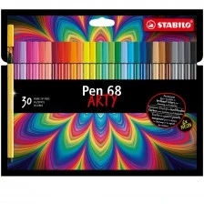 Комплект флумастери, Stabilo, Pen 68 Arty ST6830-1-20, 30 цвята