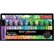 Комплект текст маркери, Stabilo, Boss Original Arty Cool Colors ST70/10-2-20, 10 цвята
