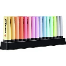 Set of text markers, Stabilo, Boss Original Pastel Deskset ST7015-02-5, 15 colors