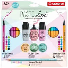 Комбиниран комплект, Stabilo, Pastellove ST77/5-9, 35 броя