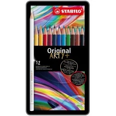 Set of colored pencils, Stabilo, Arty Original metal box ST8773-6, 12 colors